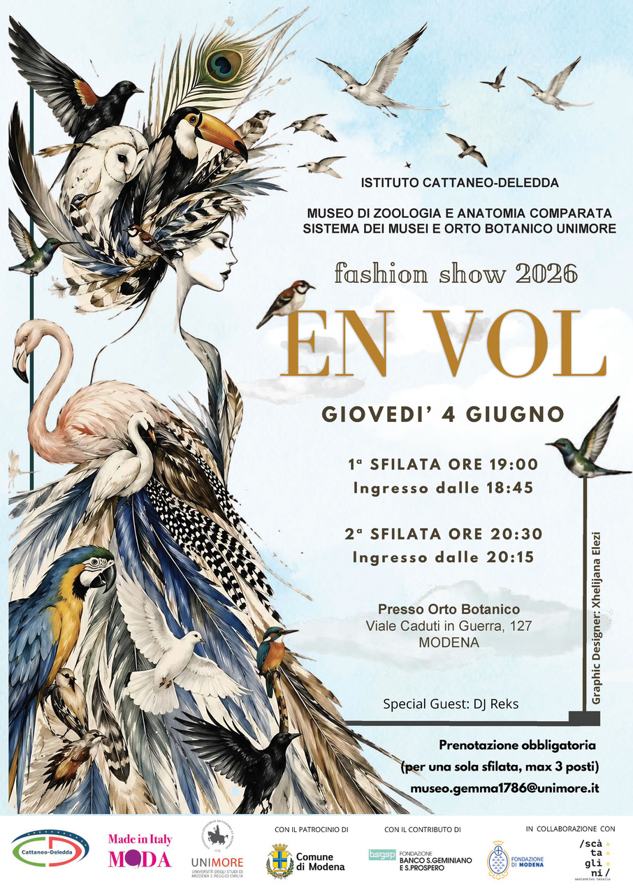 25-26_Comunicato Stampa_07: EN VOL allOrto Botanico di Modena. La moda prende il volo